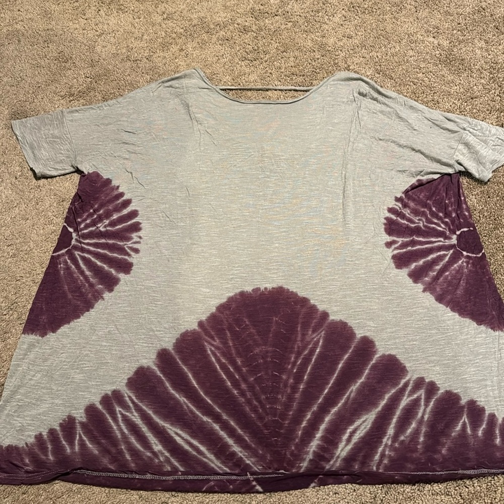 Free people over sized tie dye tshirt